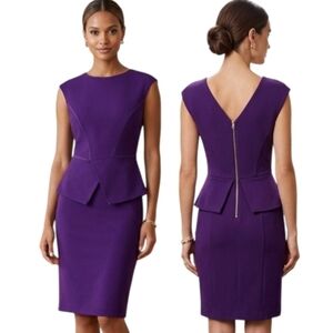 TED BAKER "Evvie" Peplum Sheath Dress - Size M